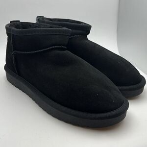 CUSHIONAIRE Women's pull on boot 7.5 BLACK